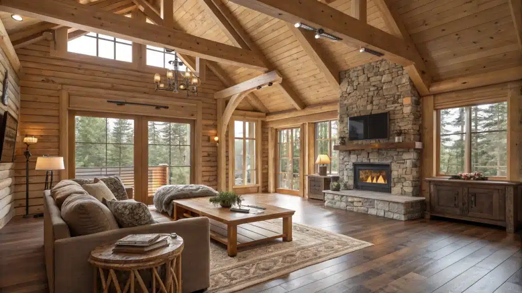 aménagement maison bois